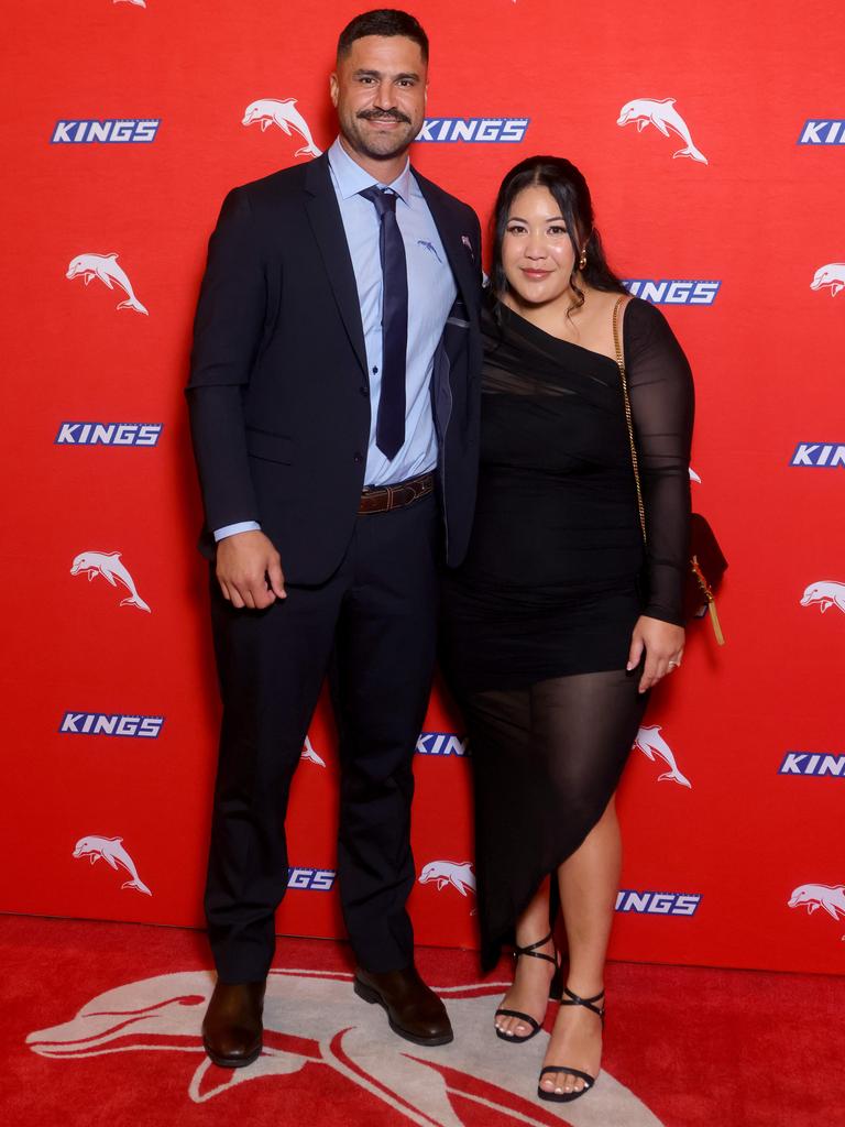 Jesse and Lez Bromwich at the Dolphins awards night on Thursday. Picture: Steve Pohlner