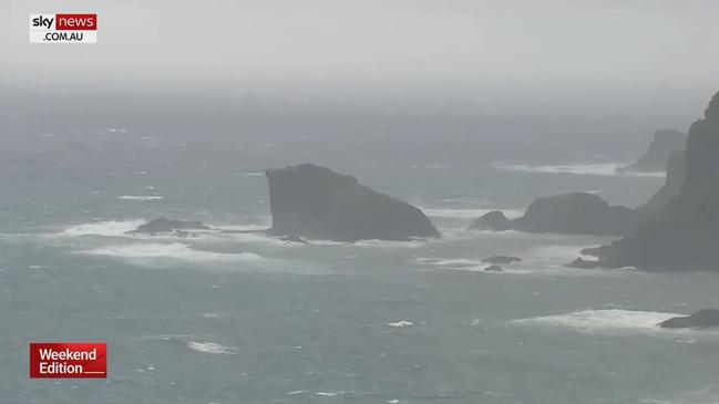 Norfolk Island was lucky to avoid the very worst of Cyclone Gabrielle, local emergency management said on Sunday morning. Picture: Sky News.