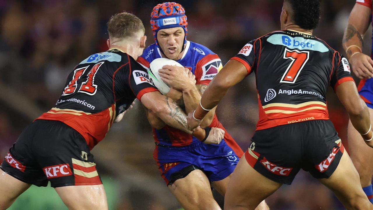 NRL Live: Dolphins with no answer for Ponga and Knights