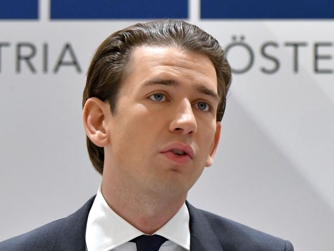 Austrian Foreign Minister Sebastian Kurz. Picture: AFP.