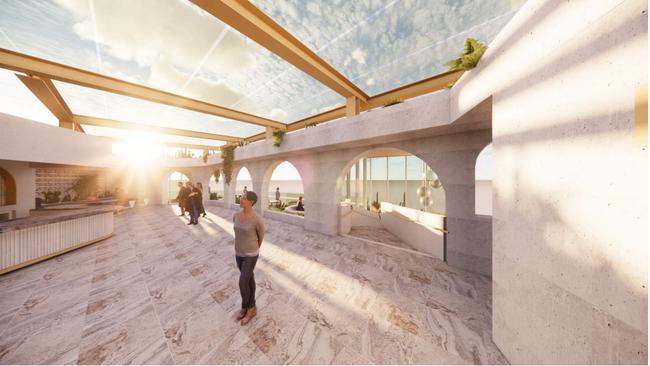 A render of the proposed rooftop extension for Pavilion Mooloolaba. Photo: supplied.