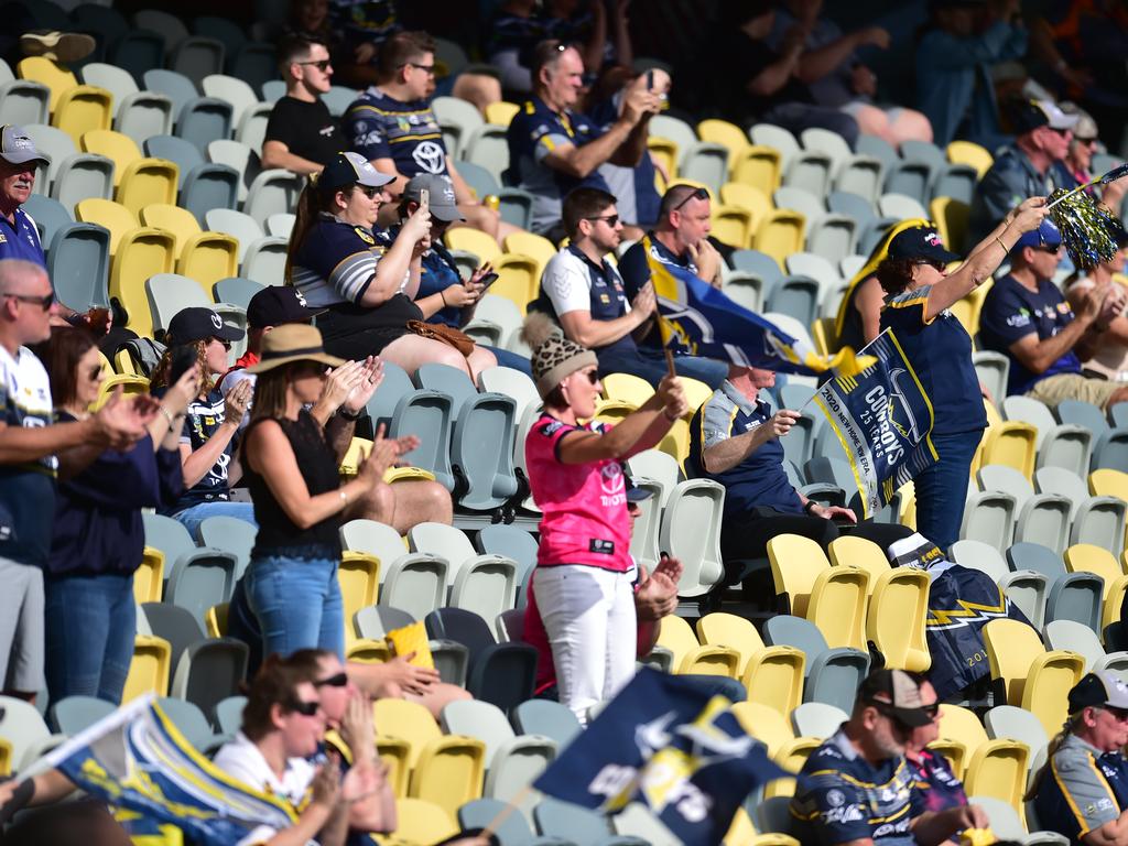 North Queensland Cowboys against Newcastle Knights at Queensland Country Bank Stadium. Part of the crowd. Picture: Evan Morgan