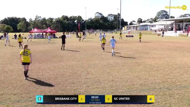 Replay: Brisbane City v Gold Coast Utd (U13 Girls Gold Cup) - Football Queensland Junior Cup Day 3