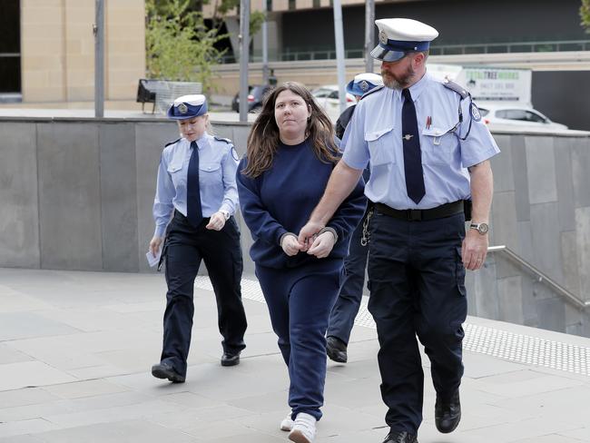 Barbara Ann Kelty being sentenced over armed robbery in 2018.