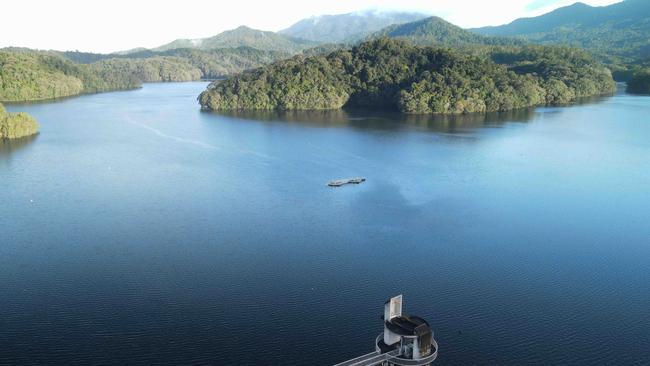 The Copperlode Dam, also known as Lake Morris, is the City of Cairns' main water supply, spilling over into Freshwater Creek in the Redlynch Valley. Picture: Brendan Radke