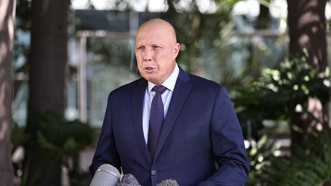 Peter Dutton is asking Labor to engage with the questions he has posed over the voice.