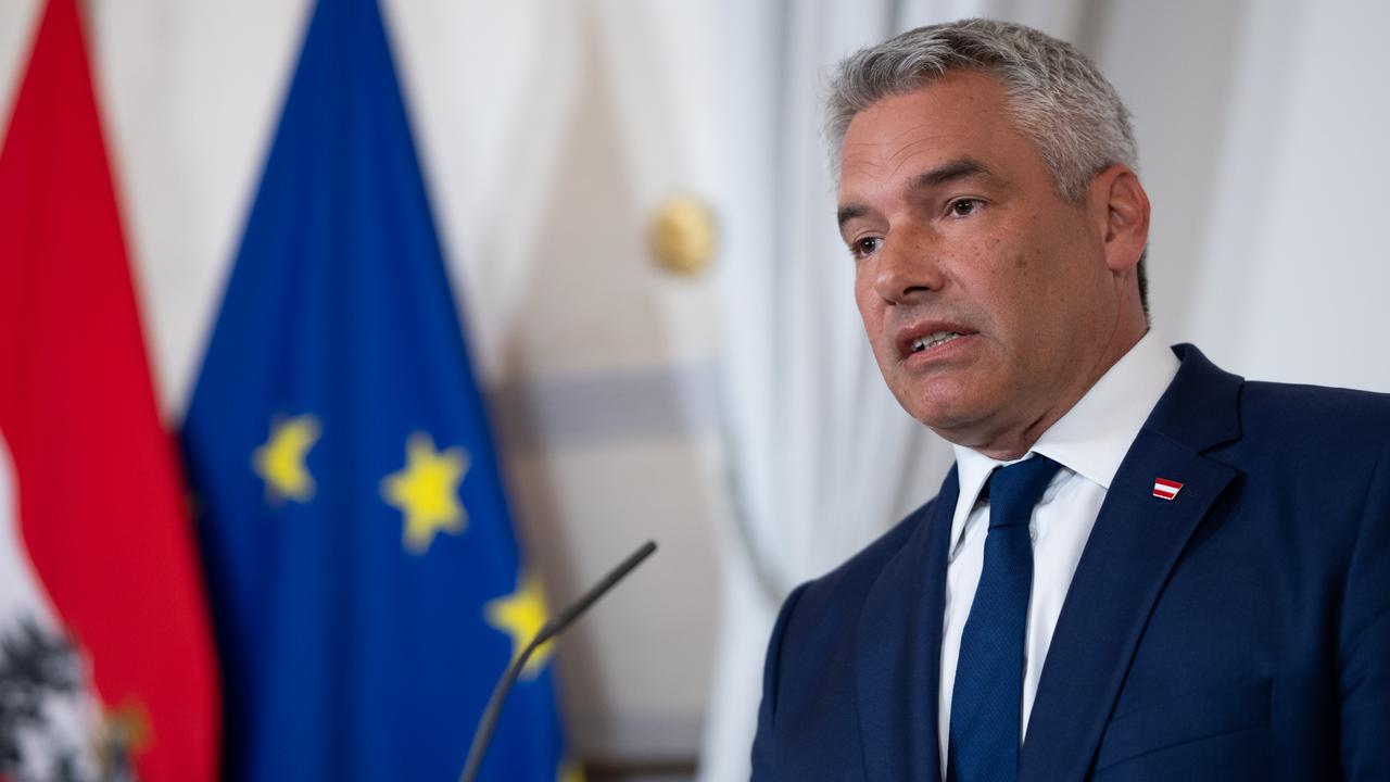 Austrian Chancellor Karl Nehammer in Vienna. Picture: Getty