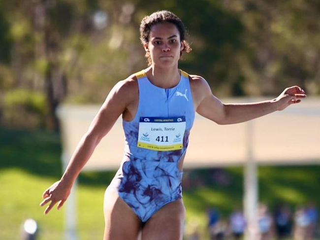 Brisbane teenager Torrie Lewis has become Australia’s fastest woman in history, producing a scintillating 11.10sec (+1.6 m/s) run in Canberra on Saturday to eclipse Melissa Breen’s national 100m record.