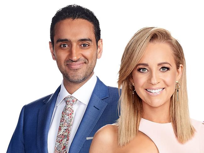 Waleed Aly, Carrie Bickmore, Lisa Wilkinson and Pete Helliar. Supplied: Ten