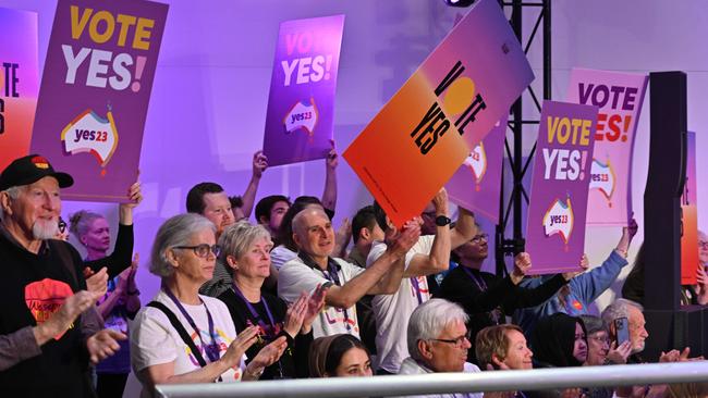 The Yes23 campaign launch in the northern Adelaide suburb of Elizabeth on Wednesday. Picture: NCA NewsWire/Brenton Edwards