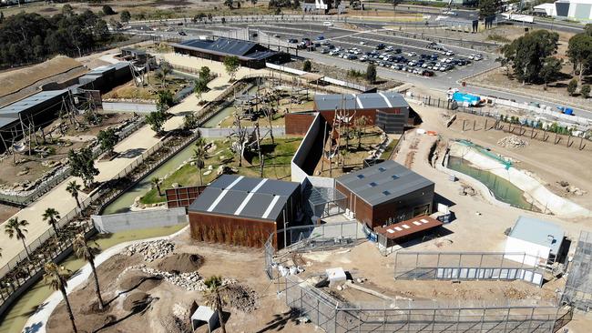 Sydney Zoo will offer a safari-like experience for visitors when it opens to the public in Bungarribee before Christmas. Picture: Toby Zerna