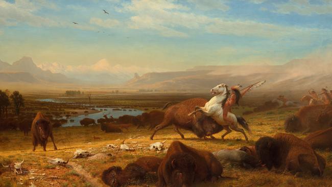 "The Last of the Buffalo" by Albert Bierstadt, 1888. Courtesy National Gallery of Art, Washington, DC. from the Ken Burns documentary, The American Buffalo.