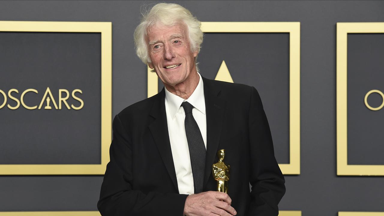 Best Cinematography: <i>1917.</i> Roger Deakins accepts the award. Picture: AP