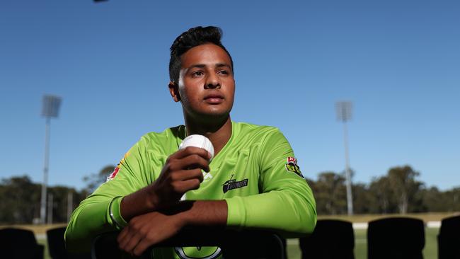 Sydney Thunder legspinner Tanveer Sangha is a rising star of the game.