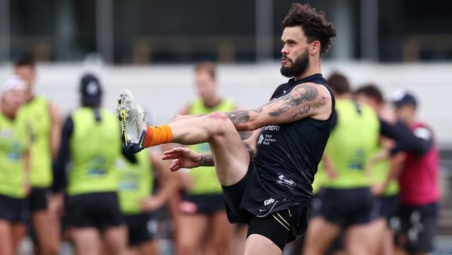 Carlton speedster Zac Williams is expected to be fully fit by February and ready for the season, according to coach Michael Voss. Picture: Michael Klein