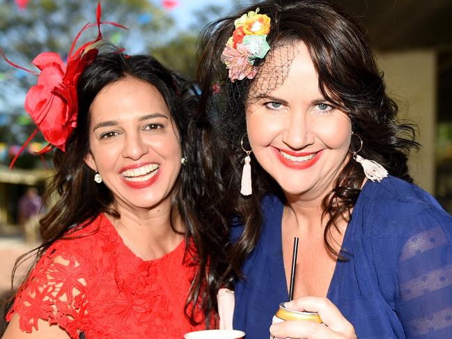 Townsville Jaguar Land Rover Ladies Race Day 2018. Socials. Evon Downie and Fiona Ramige