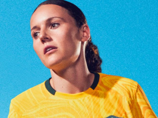 Matildas' playing kits for the Women's World Cup. Hayley Raso