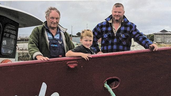 Three generations: John senior, Henry, and John junior Picture: Alex Treacy