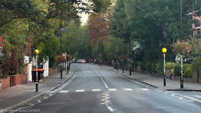 How Samsung's Galaxy AI removed the cars and people at Abbey Road.