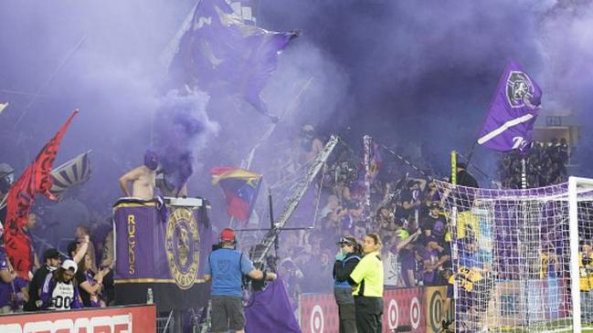 Orlando City fans support their side.