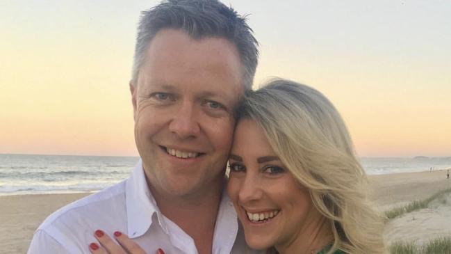 Councillor Cameron Caldwell and his wife Lauren.