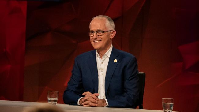 08-11-18 - Ex-PM Malcolm Turnbull on Q&A. Supplied ABC