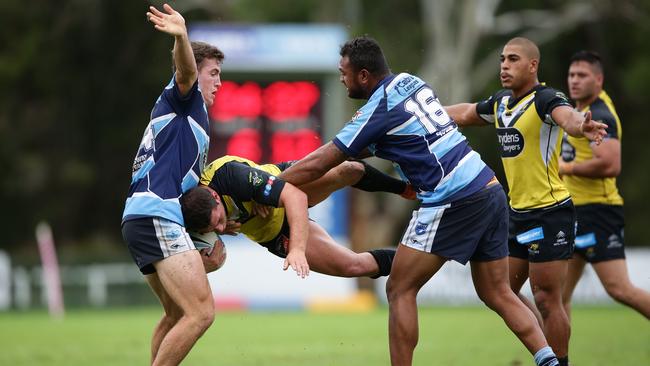 Action from the Ron Massey Cup Mounties v Cabramatt game at New Era Stadium on Saturday. Picture: Tim Clapin