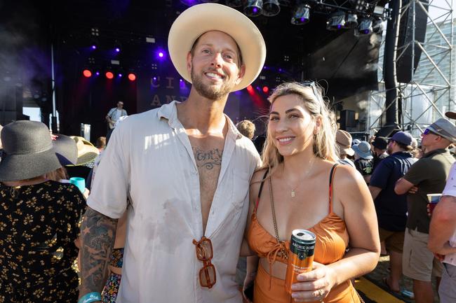 <p>Kyle and Kaylee Rankin at Summer Salt Festival at Broadwater Parklands Sunday 12th of February. Picture: Celeste Humphrey</p>