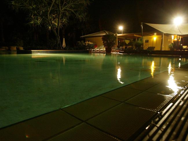 The swimming pool at The Pacific Bay Resort in Coffs Harbour. Picture: Nathan Edwards.