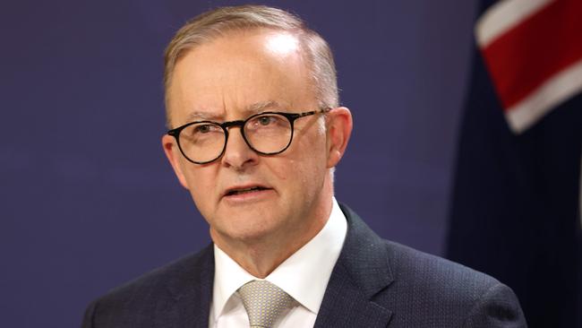 Prime Minister Anthony Albanese has told industry leaders the government would work in partnership with big business and not act as a barrier. Picture: NCA NewsWire / Damian Shaw