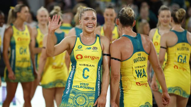 The Diamonds dominated Game 1 of the Constellation Cup. (Photo by Daniel Pockett/Getty Images)