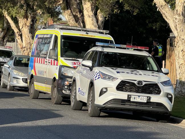 One man has been arrested following an affray at  Alkira Avenue just after 2pm. Picture: Alan Barber