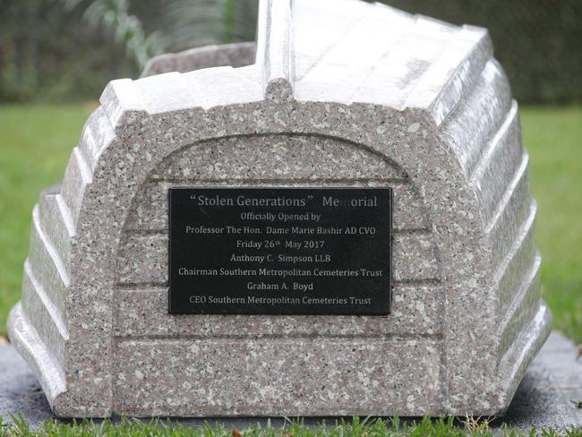 The park has more stolen generations relatives and children at rest than any other cemetery in Sydney. Picture: Craig Wilson