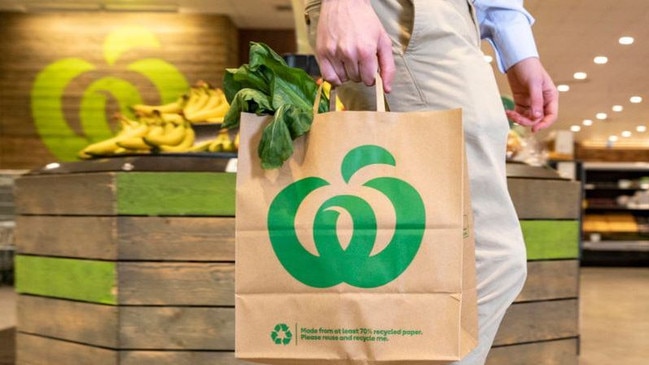 Paper is the supermarket’s cheapest option for bags, costing 25 cents.