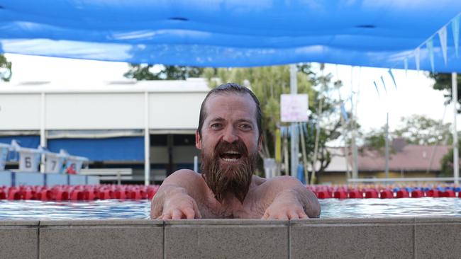 Paralympian Grant 'Scooter' Patterson trains at the Woree Sports and Aquatic Centre in Cairns. The swimmer is seeking to qualify for next year's games in Paris.