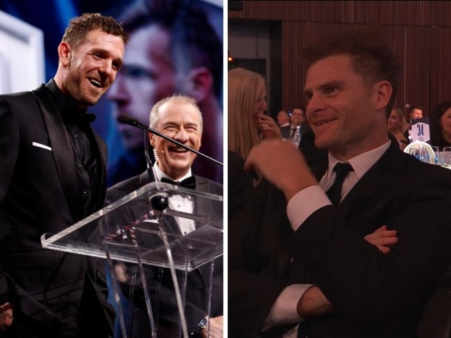 Dane Swan owned the awards night, with friends like Heath Shaw in attendance. Photos: Getty Images/Fox Sports