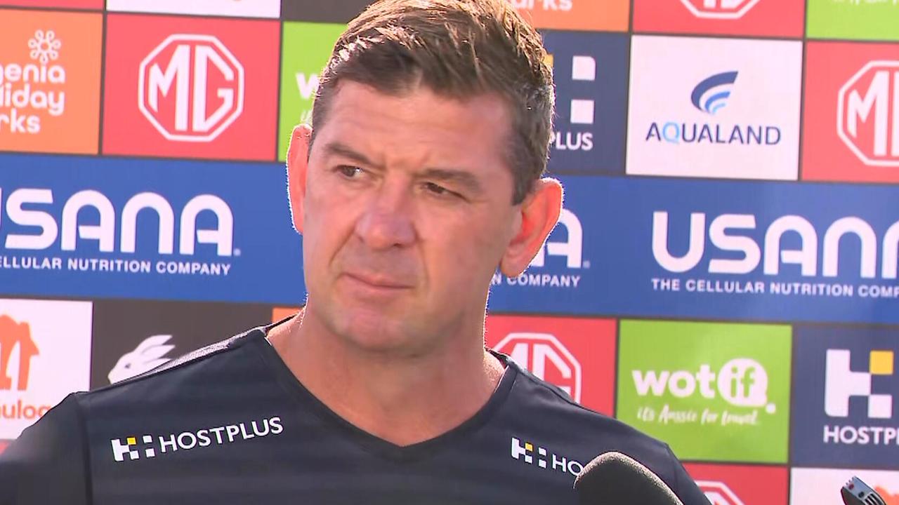 South Sydney coach Jason Demetriou was cagey with reporters on Thursday.