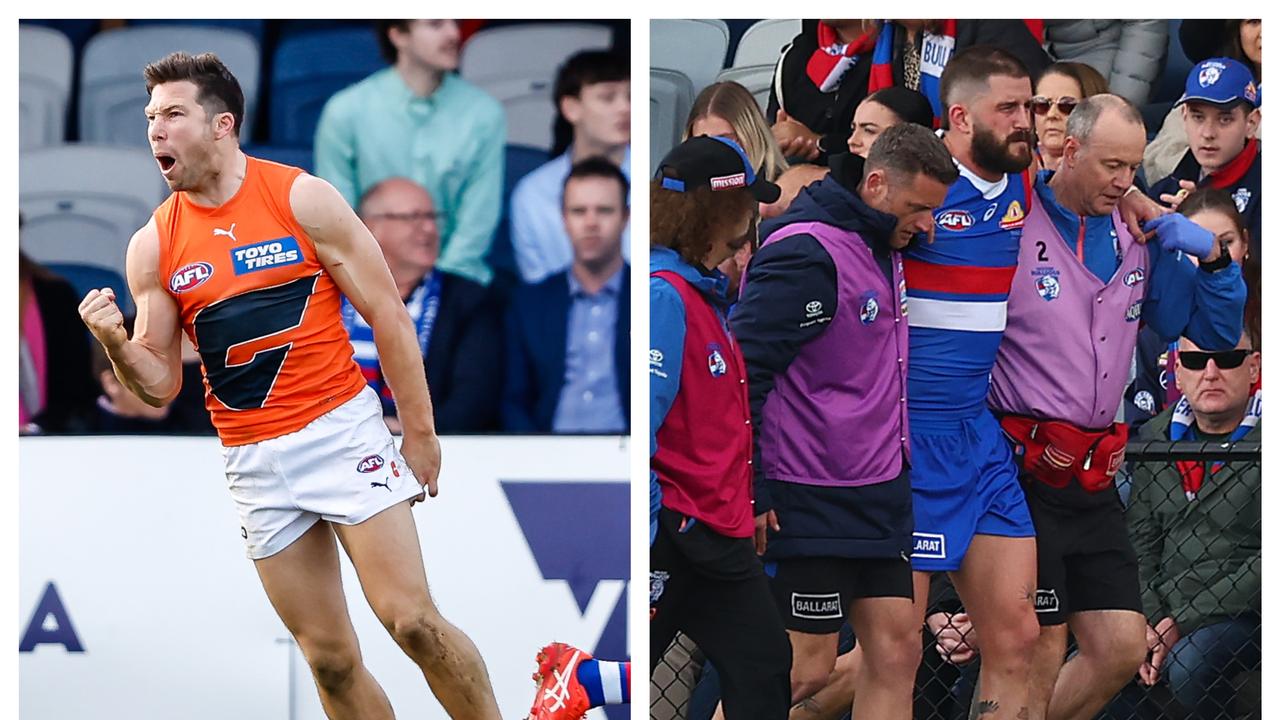 The Giants ran over the top of the Dogs in a Ballarat thriller.