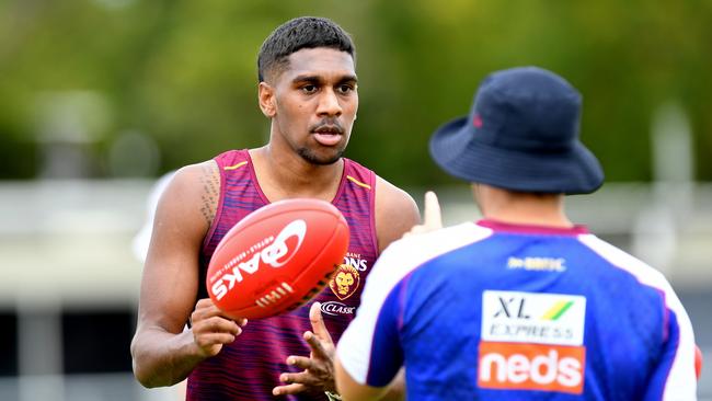 Keidan Coleman gets his chance on the senior list. Picture: Bradley Kanaris/AFL Photos/Getty Images