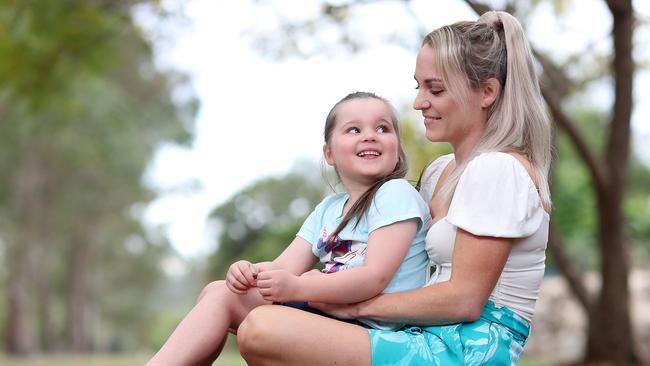 Eva Henderson’s six-year-old daughter Chloe was served a boiled egg in hospital despite having an egg allergy. Picture: Peter Wallis