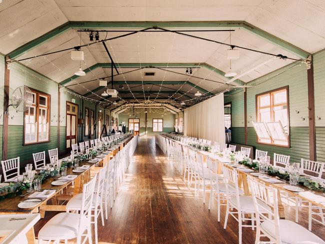 A wedding venue space at the Q Station.