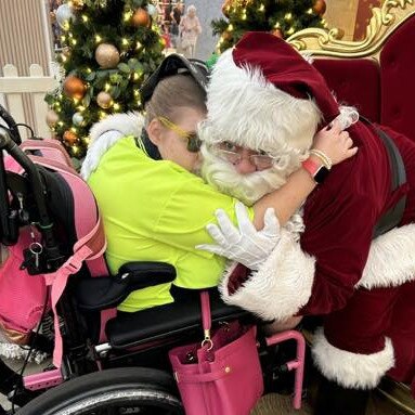 Jessica Sage hugging Santa: Stocklands 2023 - Bundaberg. Sent in by Jenny Sage. “She was so excited to see Santa,” Jenny said.