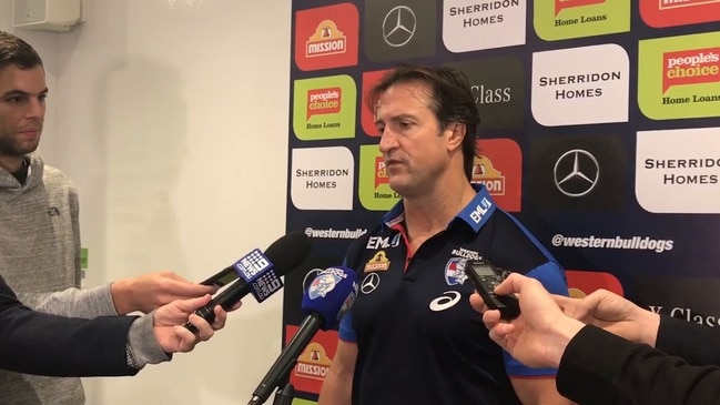 Bulldogs coach speaks about Rhylee West's AFL debut