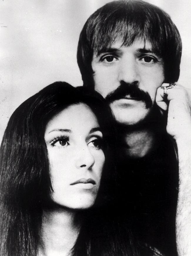 Sonny Bono & Cher headshot music singers