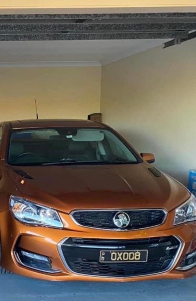 The Holden Commodore that was stolen. Picture: Dennis Taunoa