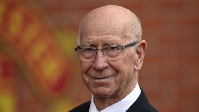 Manchester United legend Bobby Charlton has died. Picture: AFP