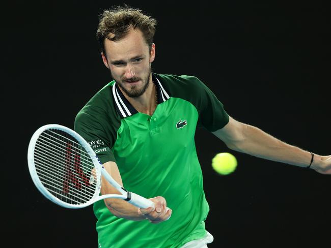 Daniil Medvedev went down to Jannik Sinner after being two sets up in the Australian Open final. Picture: Getty Images