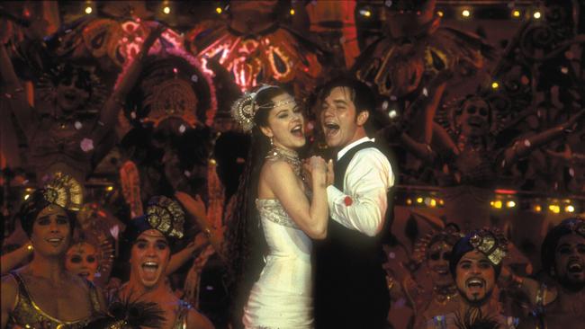 Actors Nicole Kidman and Ewan McGregor in a scene from the film Moulin Rouge.