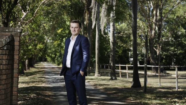 Sam Byrne from JLL, who negotiated the sale of the development site at 20 Ford Rd, Rochedale. Picture: AAP/Megan Slade