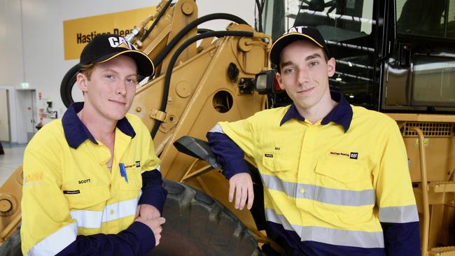 Scott Mathison, 18, and Max Telford, 17, have begun apprenticeships.